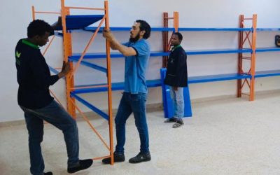 كلية الصيدلة بجامعة بنغازي تشهد تحسينات في البنية التحتية بفضل جهود لجنة استقرار وإعادة إعمار بنغازي